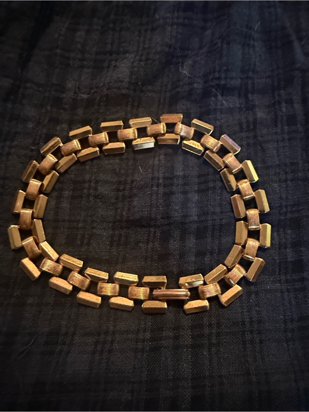 Vintage Copper Link Chain Bracelet